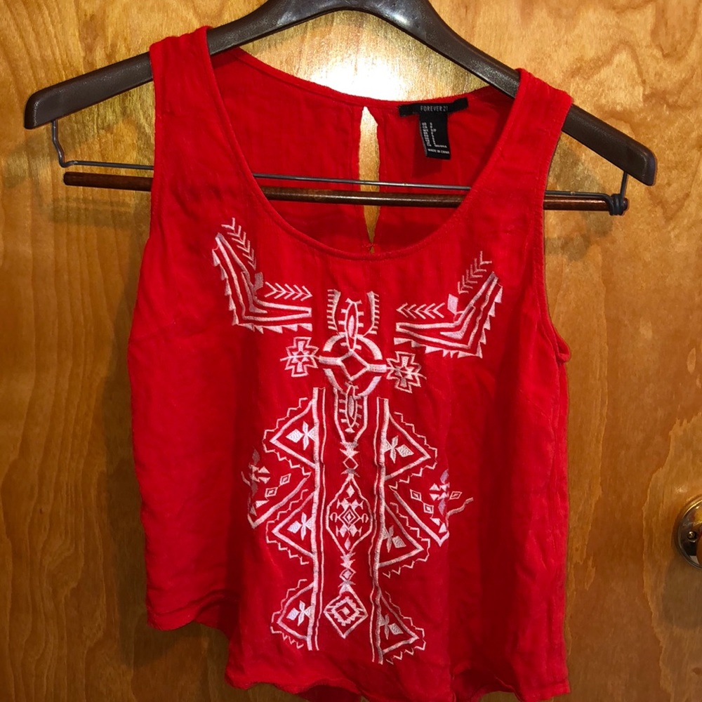 Pattern Open Back Tank